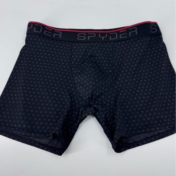 Spyder Black Boxer Briefs Stretchy Fit - Picture 2 of 6